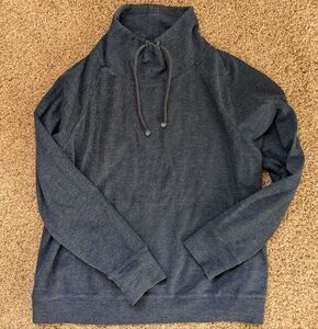 Wonderly blue cowl neck long sleeve